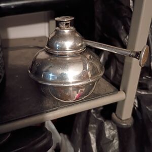 Solid Silver Spirit Lamp 1885